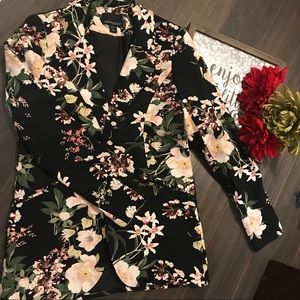 Cynthia Rowley Floral Print Blazer